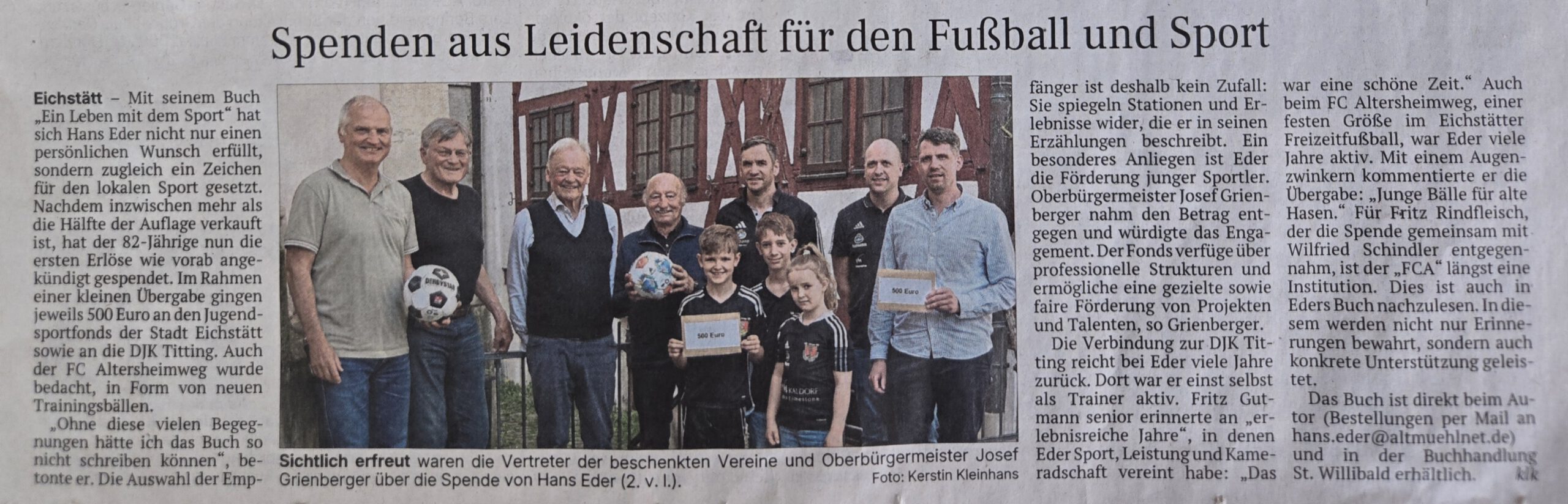 Du betrachtest gerade Spende aus Leidenschaft für den Fußball und Sport